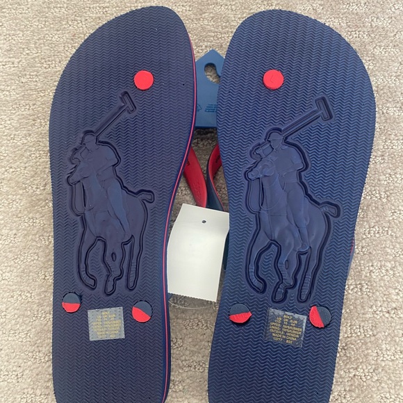 NWT Polo Ralph Lauren Men’s Flip Flops - Picture 2 of 2